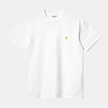 Carhartt WIP T-shirt Chase s/s White / Gold
